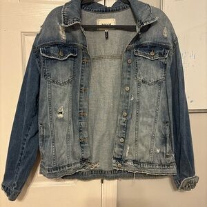 Distressed Denim Jacket